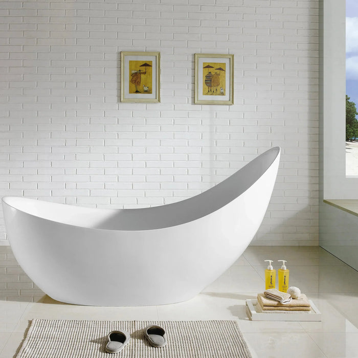 Posh Freestanding Bathtub - Overflow