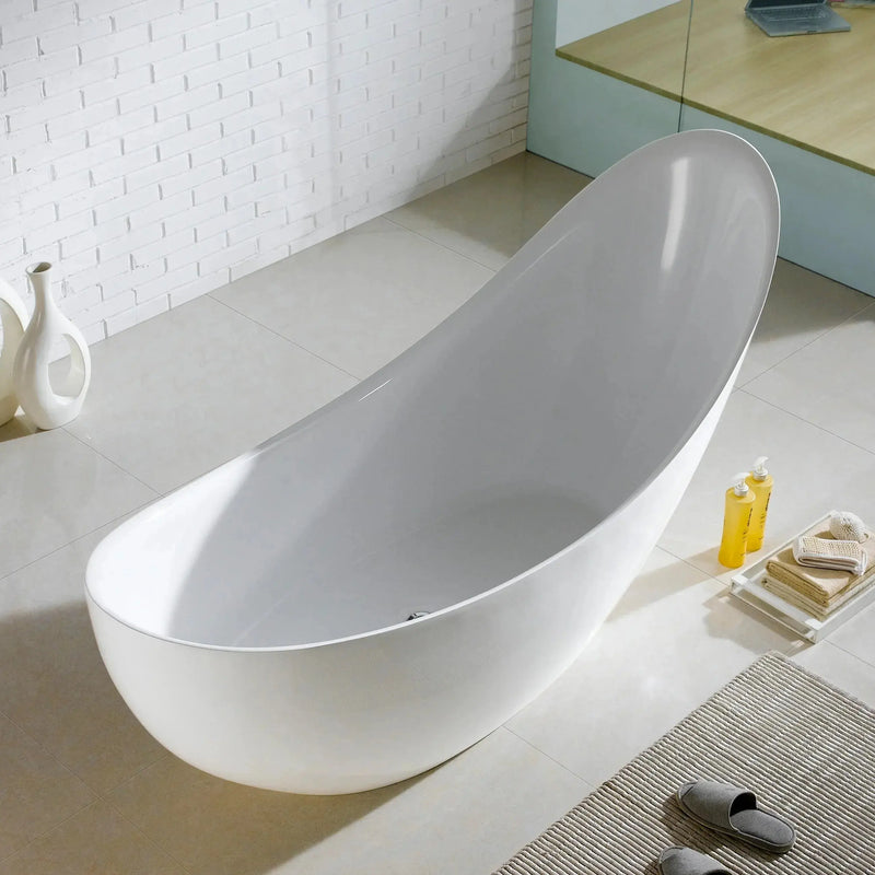 Posh Freestanding Bathtub - Non Overflow - Aqualux Bathrooms- Poseidon