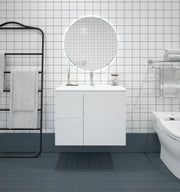 Mercio - BIANCA Wall Hung Vanity 750mm (Gloss White) - Aqualux Bathrooms