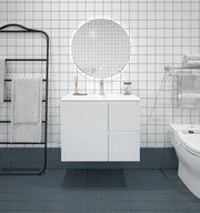 Mercio - BIANCA Wall Hung Vanity 750mm (Gloss White) - Aqualux Bathrooms