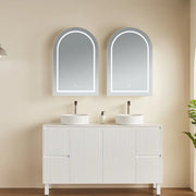 Olivia Mirror Door Shaving Cabinet Arch 600mm - Aqualux Bathrooms- Poseidon
