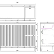 Brighton Freestanding Vanity 1200mm (Matte White) - Aqualux Bathrooms- Poseidon