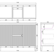 Brighton Freestanding Vanity 1200mm (Double Bowl/Matte White) - Aqualux Bathrooms- Poseidon
