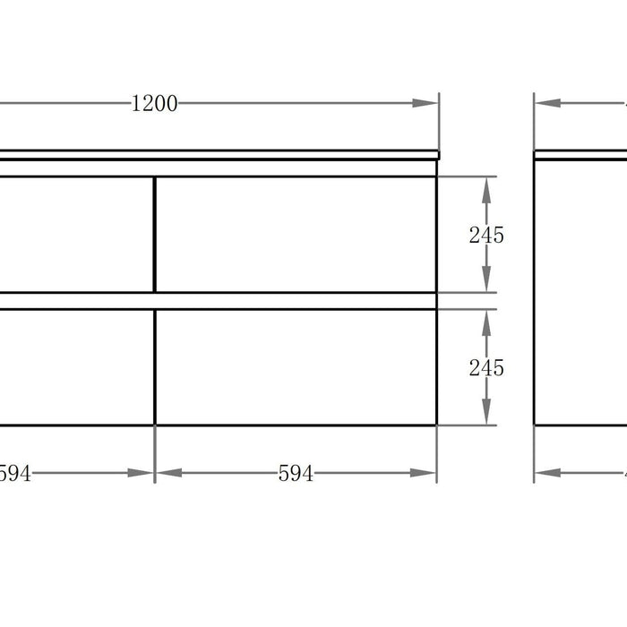 Stella Pvc Floor Standing 1200