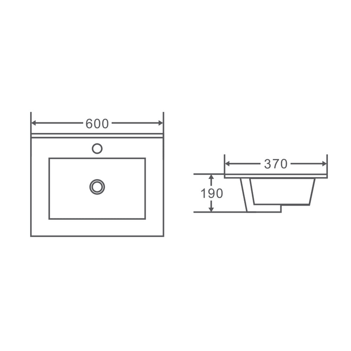 Mercio 600mm Slim Ceramic Top