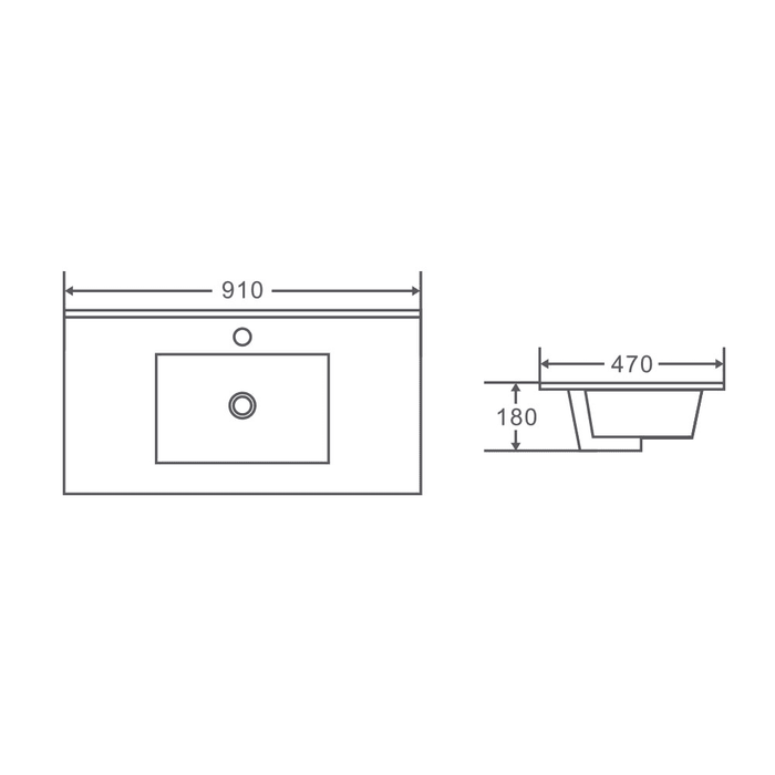 Mercio 900mm Ceramic Top