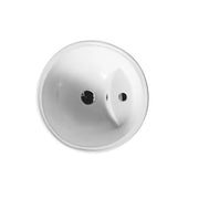 Zento 45 Round Pedestal Basin - Aqualux Bathrooms- Mercio