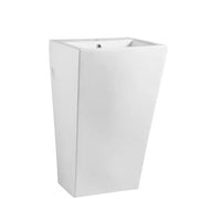 Zento 51 Rectangular Pedestal Basin - Aqualux Bathrooms- Mercio
