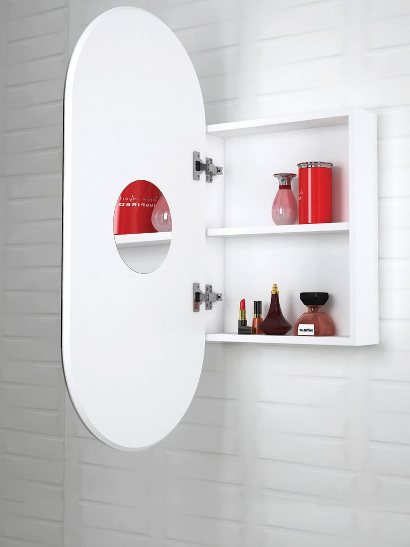 Otti Noosa Matte White Shaving Cabinet 450X900mm