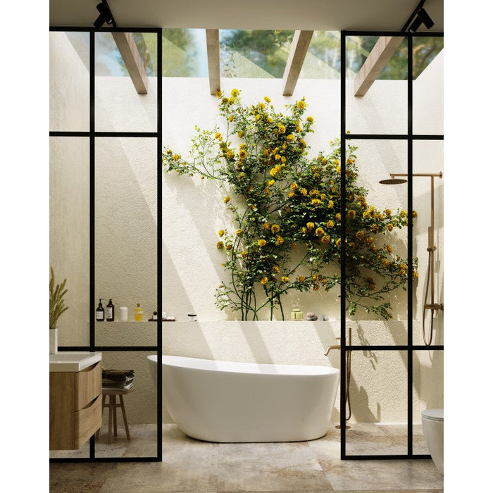 Belbagno Romano Freestanding Bathtub 1500mm - Semi Gloss White