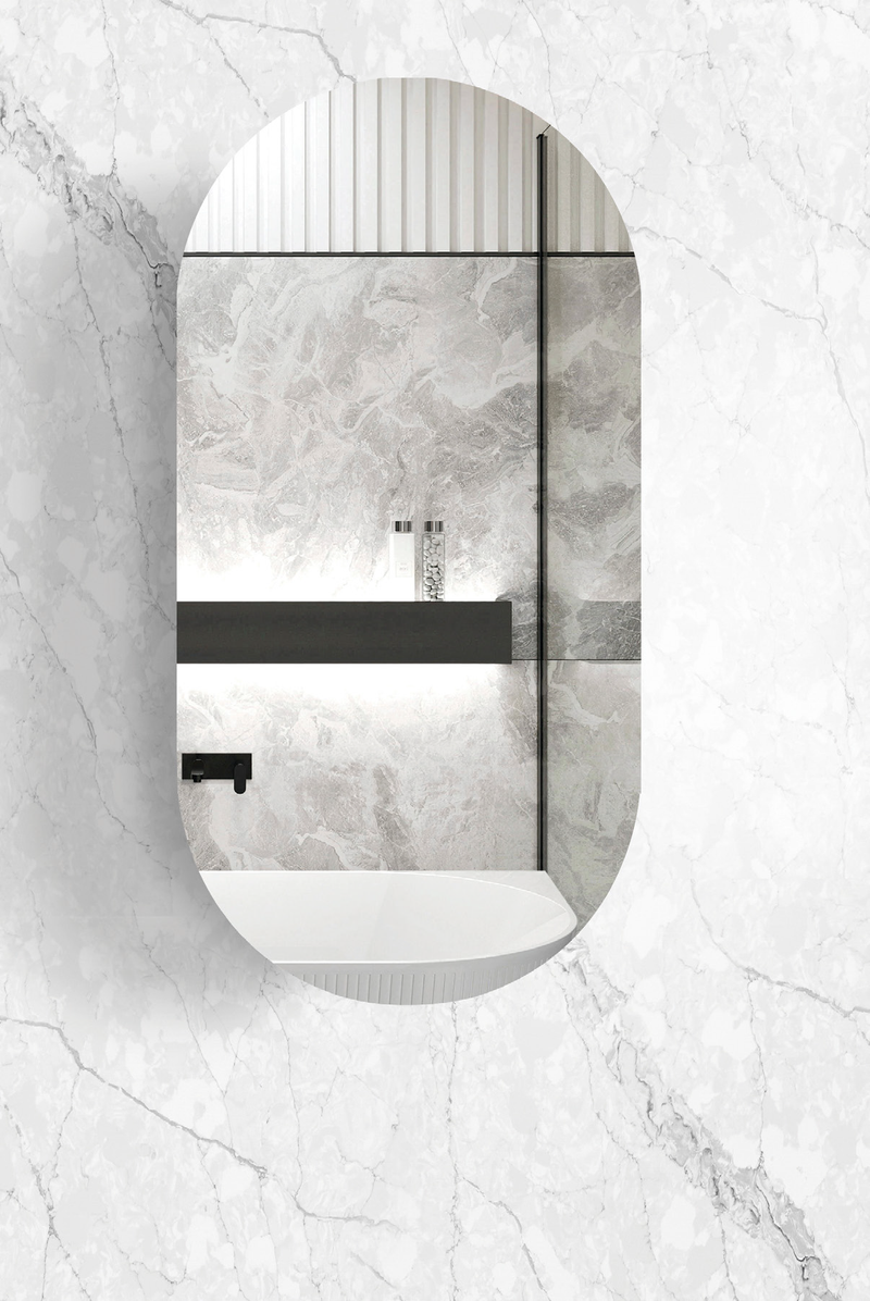 Otti Noosa Matte White Shaving Cabinet 450X900mm