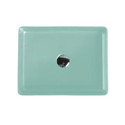 Etna Antique Green Above Counter Rectangular Basin - Aqualux Bathrooms- Mercio