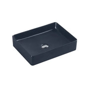 Etna Nero Grey Above Counter Rectangular Basin - Aqualux Bathrooms- Mercio