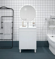 Mercio - BIANCA SLIM Freestanding Vanity 600mm (Gloss White) - Aqualux Bathrooms