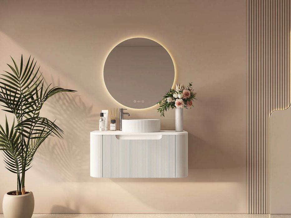 Rome Wall Hung Vanity Matte White 750mm