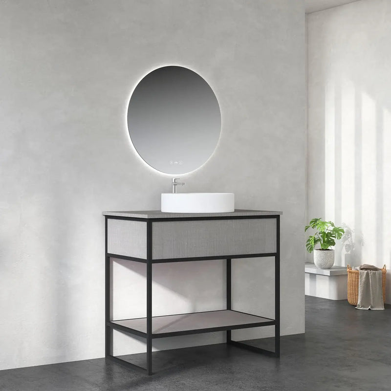Mercio - DI/DIO Series Rubine Plywood Freestanding Vanity 750mm - Aqualux Bathrooms
