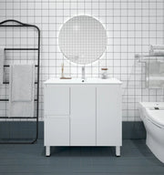 Mercio - BIANCA Slim Freestanding Vanity 900mm (Gloss White) - Aqualux Bathrooms