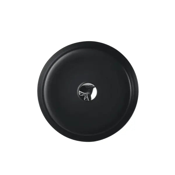 Sasso Touchline Black Above Counter Round Basin - Aqualux Bathrooms- Mercio