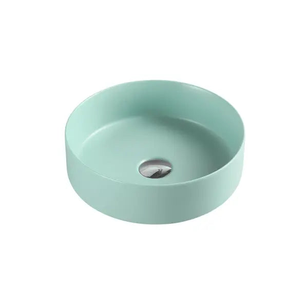 Sasso Antique Green Above Counter Round Basin - Aqualux Bathrooms- Mercio