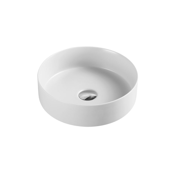 Sasso Matt White Above Counter Round Basin