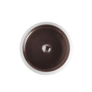 Trier Bronze with Art Matt White finishing Above Counter Round Basin - Aqualux Bathrooms- Mercio
