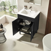 Poseidon Harrington Freestanding Vanity 600mm (Matte Black) Poseidon