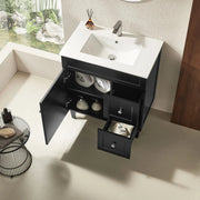 Poseidon Harrington Freestanding Vanity 750mm (Matte Black) Poseidon