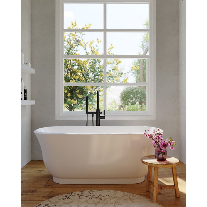 Belbagno Baden Freestanding Bathtub 1500mm - Semi Gloss White