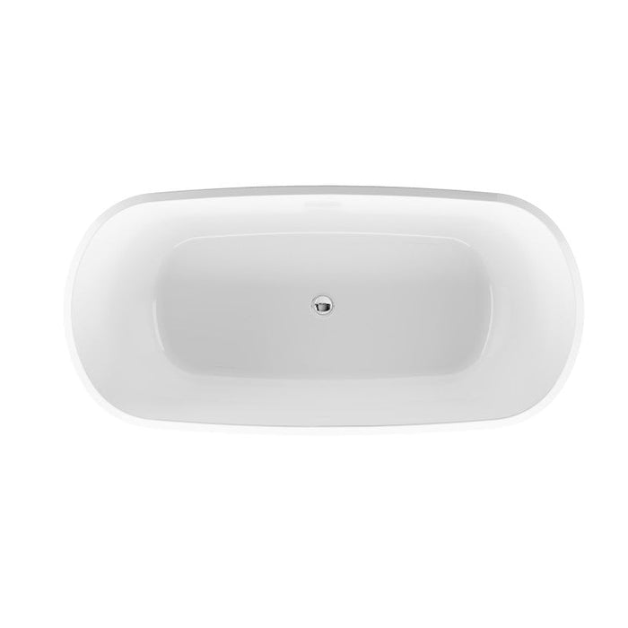 Belbagno Baden Freestanding Bathtub 1500mm - Semi Gloss White