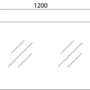 Pencil-edge Plain Mirror 120cm - Aqualux Bathrooms- Mercio