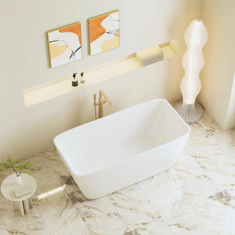 Mercio VENICE Gloss White Freestanding Bathtub 1500mm
