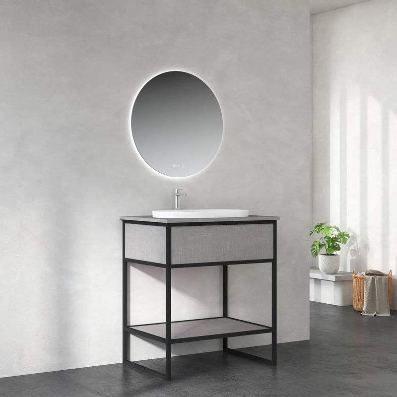 Mercio - DI/DIO Series Rubine Plywood Freestanding Vanity 750mm - Aqualux Bathrooms