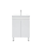 Mercio - BIANCA PVC Freestanding Vanity Cabinet 60cm (Gloss White) - Aqualux Bathrooms