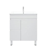 Mercio - BIANCA Slim Freestanding Vanity 750mm (Gloss White) - Aqualux Bathrooms
