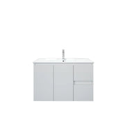 Mercio - BIANCA Wall Hung Vanity 900mm (Gloss White) - Aqualux Bathrooms