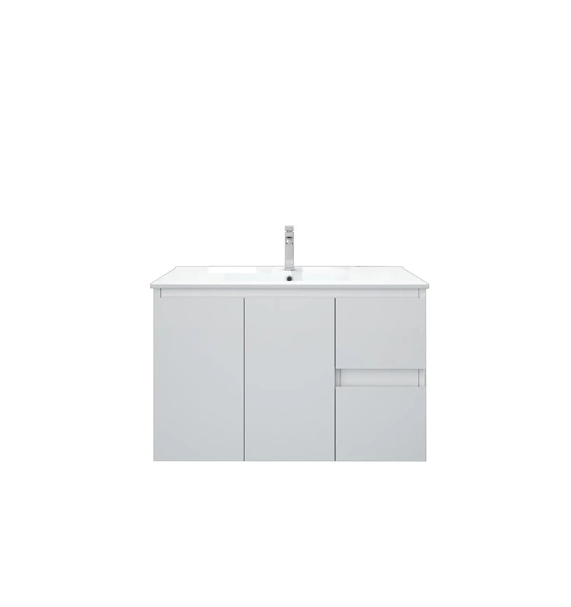 Mercio - BIANCA Wall Hung Vanity 900mm (Gloss White) - Aqualux Bathrooms