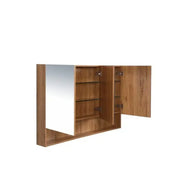 Mercio - Shaving Mirror Cabinet with Shelf 1200mm - Aqualux Bathrooms