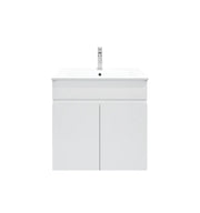 Mercio - BIANCA PVC Wall Hung Vanity Cabinet 60cm - Aqualux Bathrooms