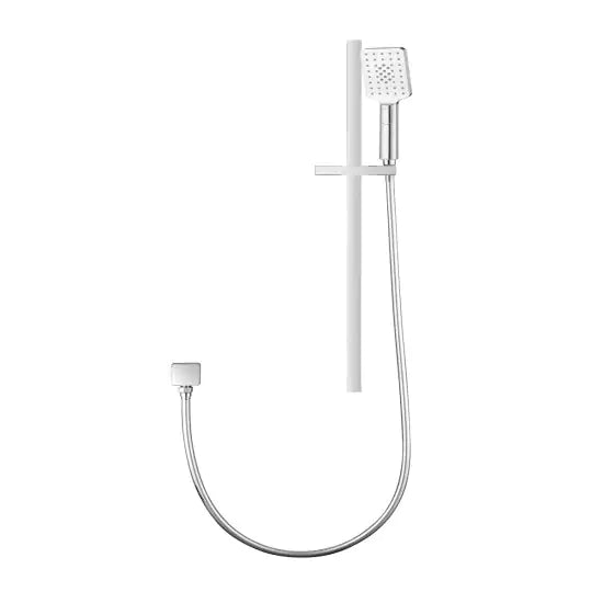3 Functions Square Hand Held Shower Set With Rail