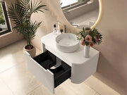 Mercio - Rome Wall Hung Vanity Matte White 750mm - Aqualux Bathrooms
