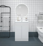 Mercio - BIANCA PVC Freestanding Vanity Cabinet 60cm (Gloss White) - Aqualux Bathrooms