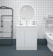 Mercio - BIANCA Slim Freestanding Vanity 750mm (Gloss White) - Aqualux Bathrooms