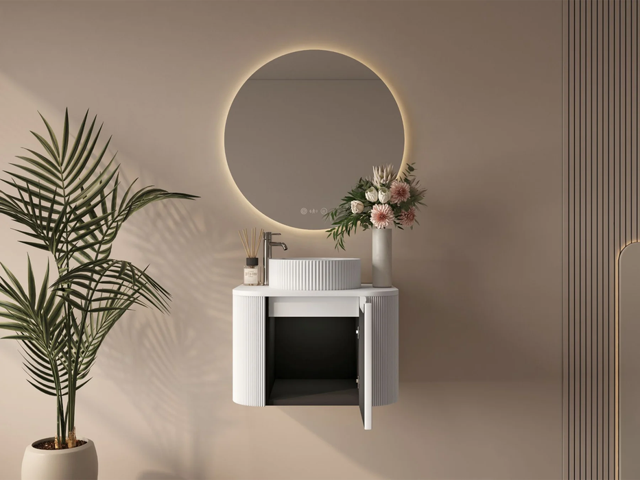 Rome Wall Hung Vanity Matte White 600mm