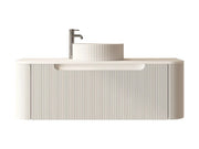 Mercio - Rome Wall Hung Vanity Matte White 1200mm - Aqualux Bathrooms
