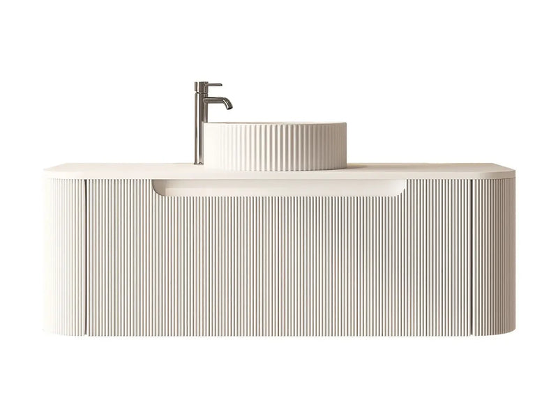 Mercio - Rome Wall Hung Vanity Matte White 1200mm - Aqualux Bathrooms