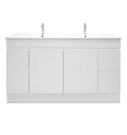 Mercio - BIANCA PVC Freestanding Vanity Cabinet 150cm (Gloss White) - Aqualux Bathrooms