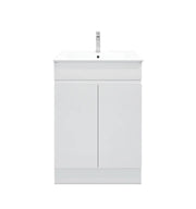 Mercio - BIANCA PVC Freestanding Vanity Cabinet 60cm (Gloss White) - Aqualux Bathrooms