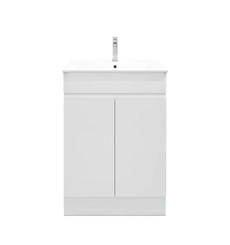 Mercio - BIANCA PVC Freestanding Vanity Cabinet 60cm (Gloss White) - Aqualux Bathrooms