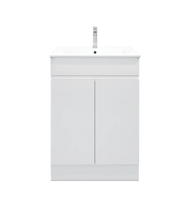 BIANCA SLIM Freestanding Vanity 600mm (Gloss White)