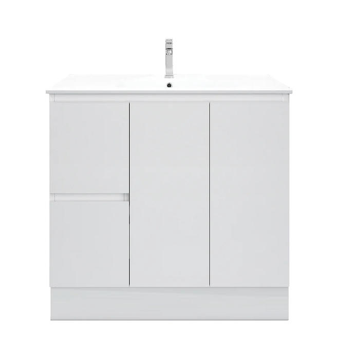 BIANCA Slim Freestanding Vanity 900mm (Gloss White)